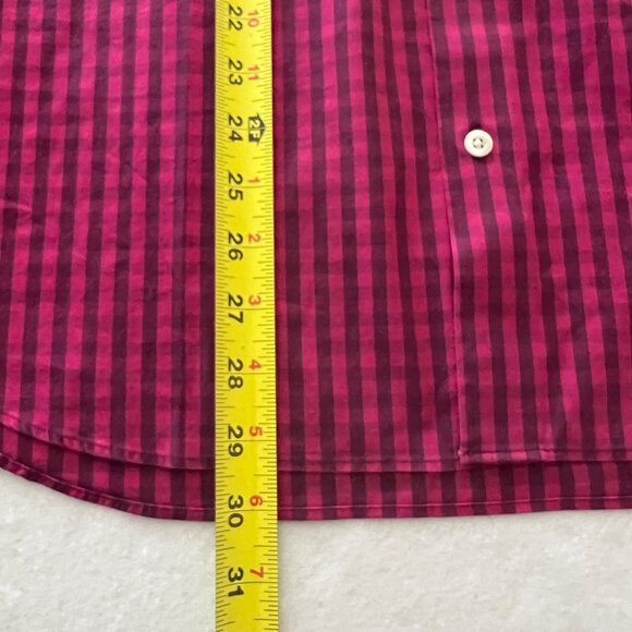 Bonobos Men Stretch Standard Fit Button-Down Pink/Grey Plaid Shirt Size 15.5 -34 - Picture 10 of 10